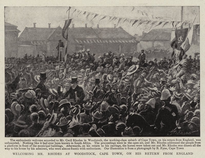Welcoming Mr. Rhodes at Woodstock, Cape Town, on his Return from England by English Photographer