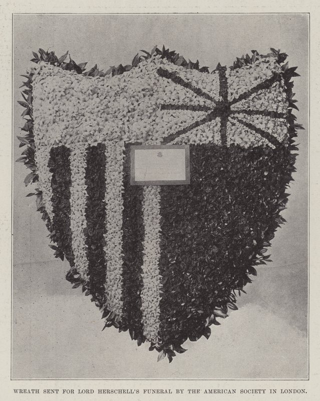 Wreath sent for Lord Herschell