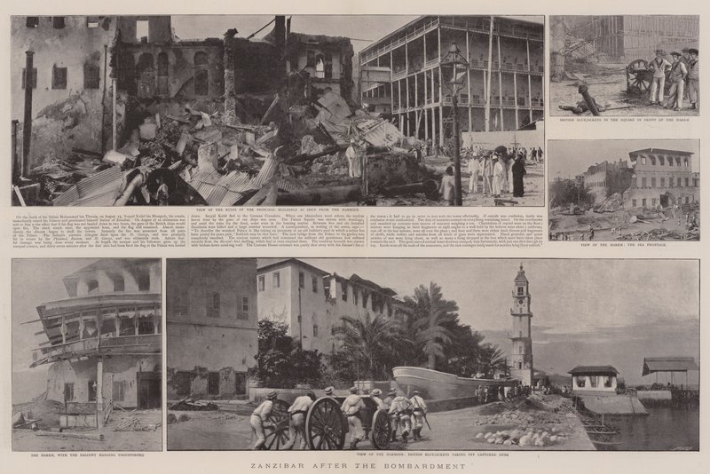 Zanzibar after the Bombardment by English Photographer
