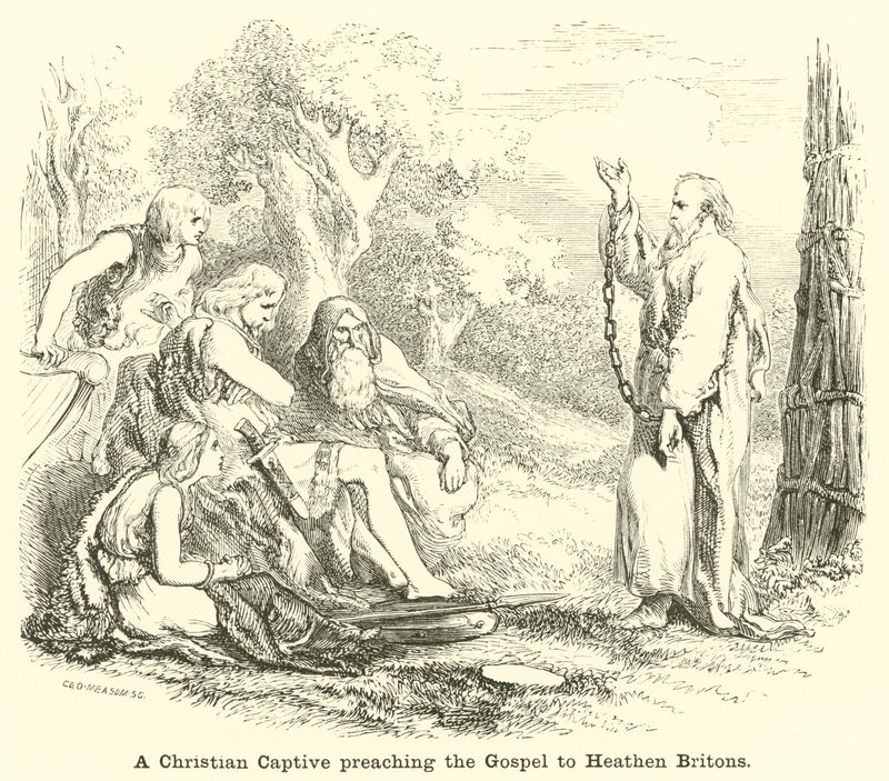 A Christian Captive Preaching the Gospel to Heathen Britons by English School