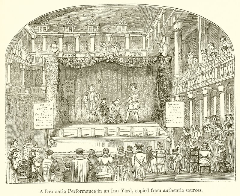 A Dramatic Performance in an Inn Yard by English School