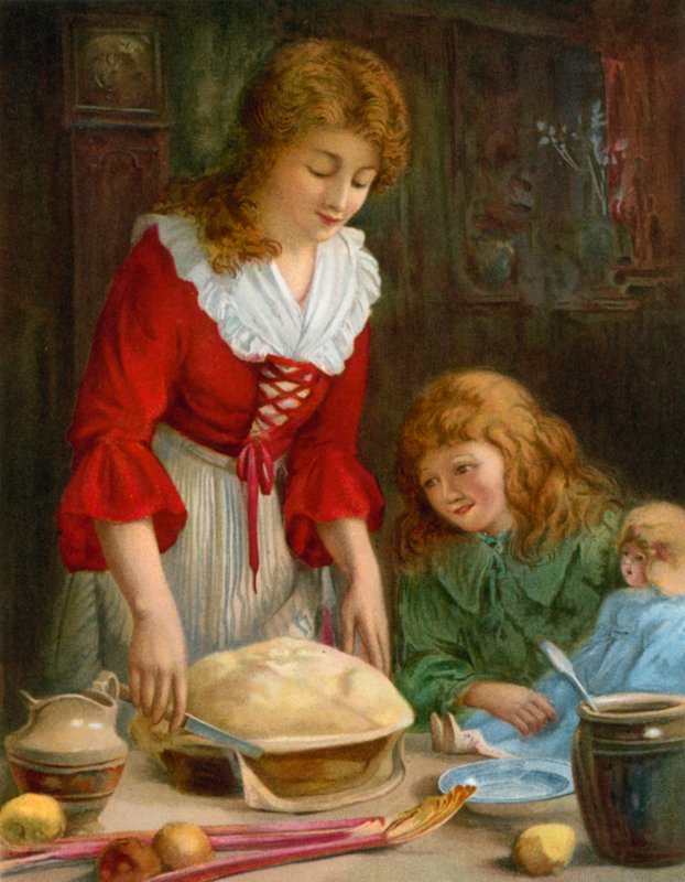 A Lesson in Cookery by English School