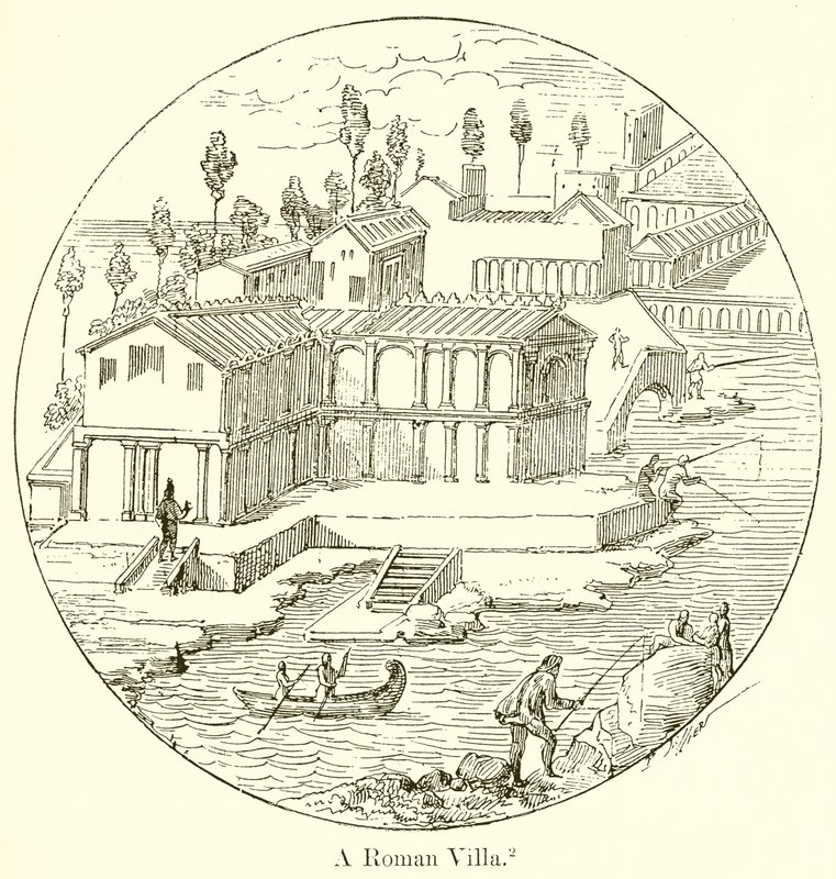 A Roman Villa by English School