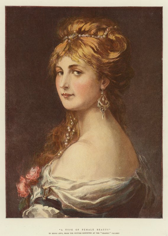 A Type of Female Beauty by English School