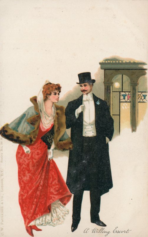A Willing Escort by English School