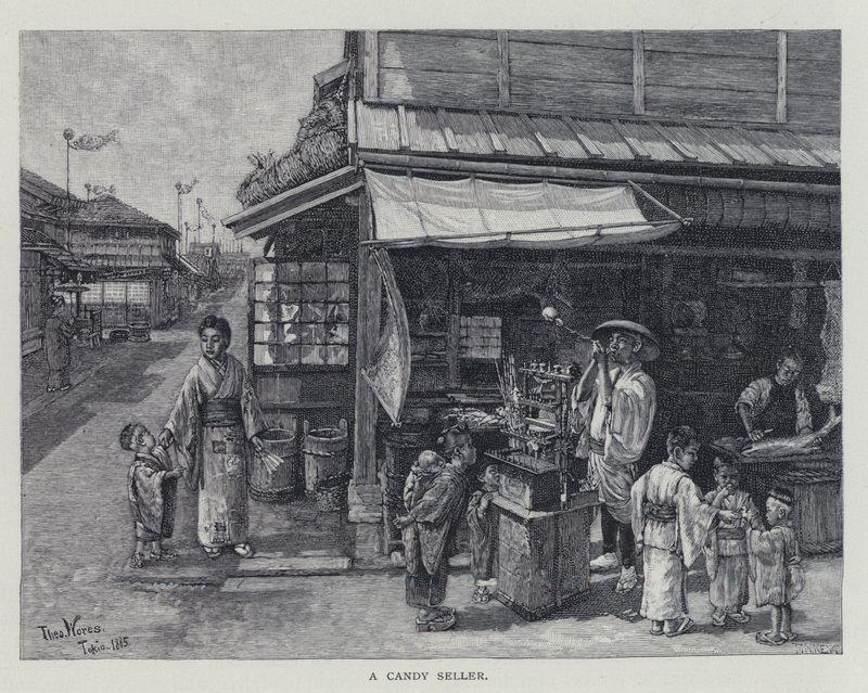 A candy seller by English School