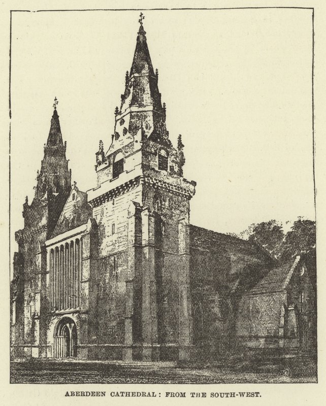 Aberdeen Cathedral, from the South West by English School
