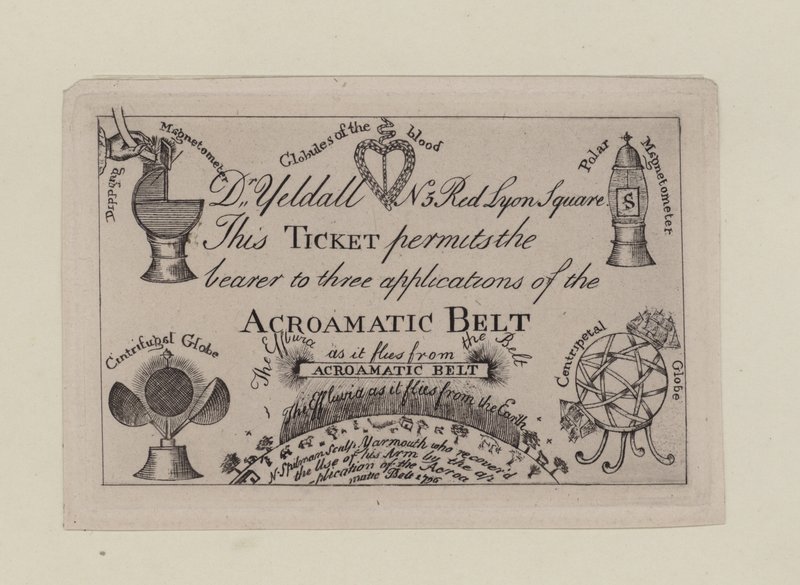 Acroamatic Belt, Ticket for Three Applications by English School