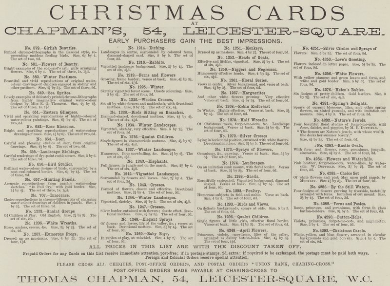 Advertisement, Chapman