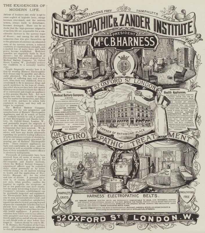 Advertisement, The Medical Battery Company by English School