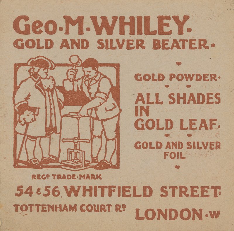 Advertisement for George M Whiley by English School