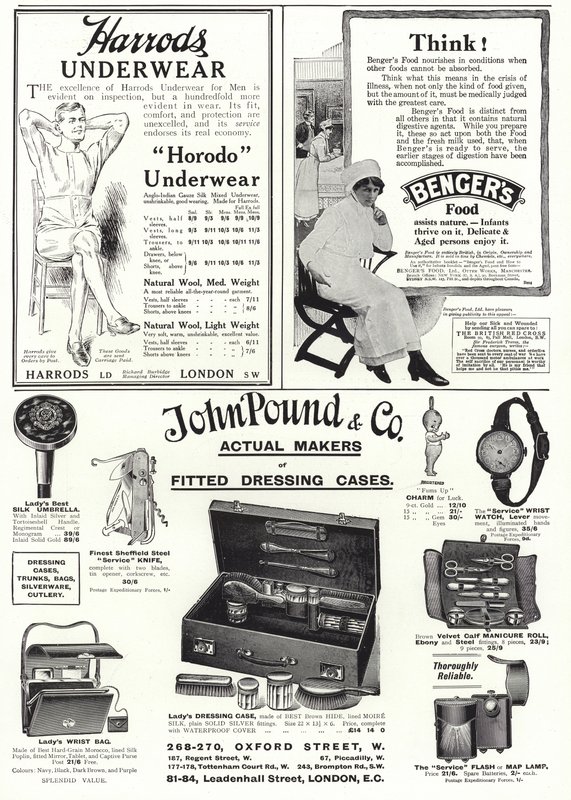 Advertising spread from The Sphere by English School