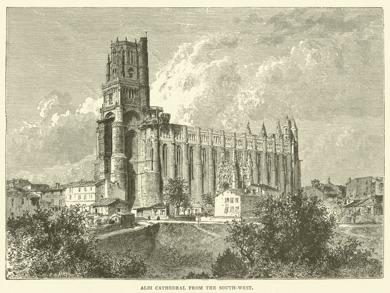 Albi Cathedral from the South-West by English School