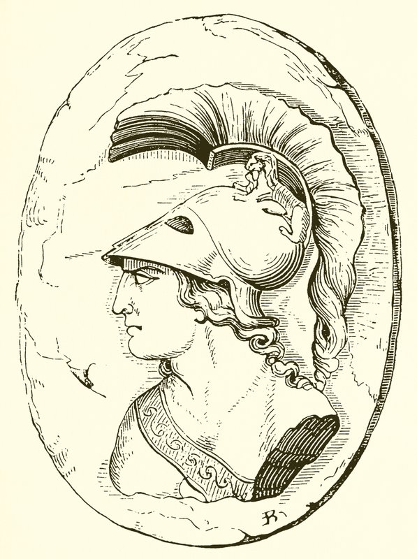 Alcibiades, from an Ancient Sculpture by English School