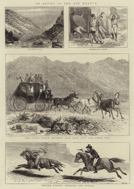 An Artist in the Far West, V by English School