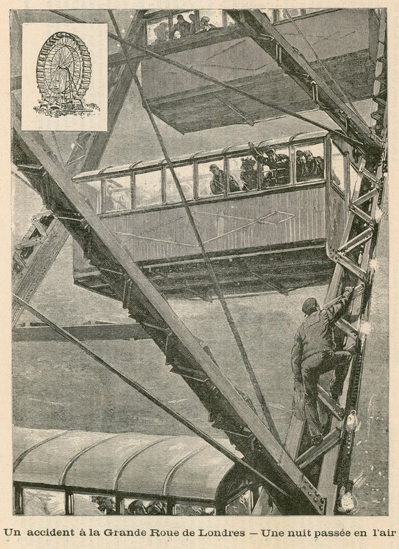 An Incident on the Great Wheel in London - A Night in the Air by English School