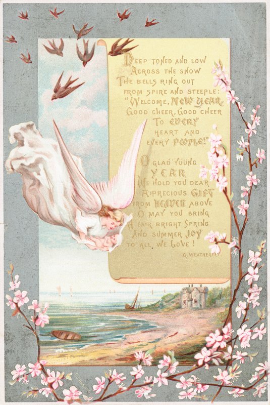 Angel with babe in arms by English School