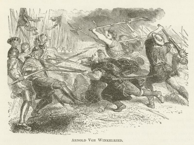 Arnold Von Winkelried by English School