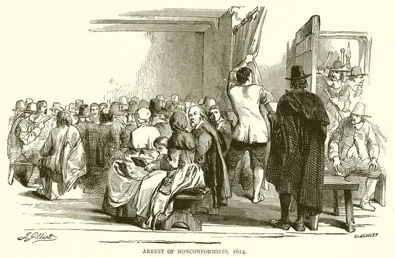 Arrest of Nonconformists, 1614 by English School