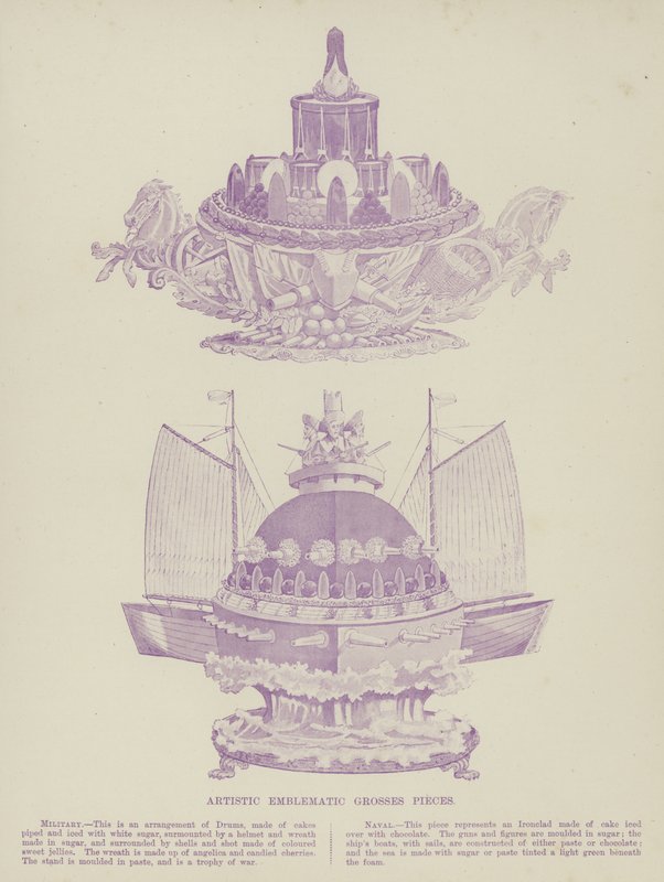Artistic Emblematic Grosses Pieces by English School