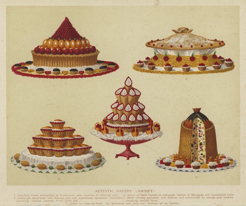 Artistic Pastry (Sweet) by English School