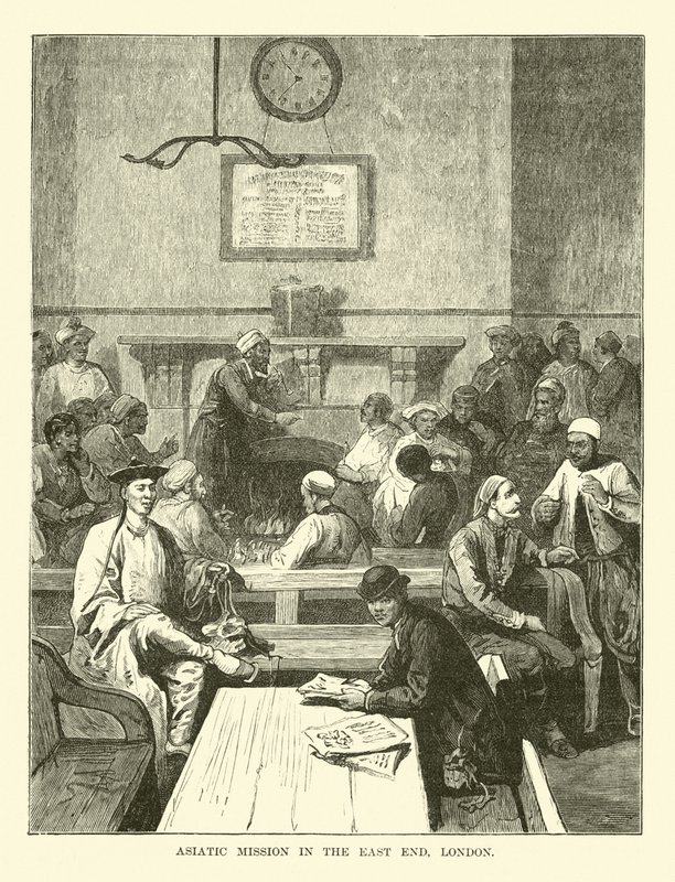 Asiatic Mission in the East End, London by English School