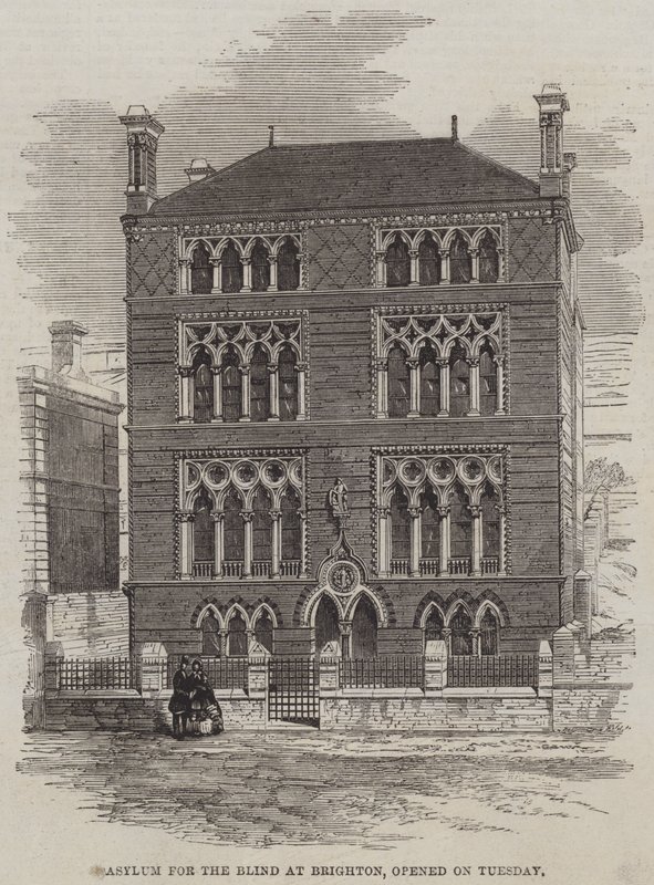 Asylum for the Blind at Brighton, opened on Tuesday by English School