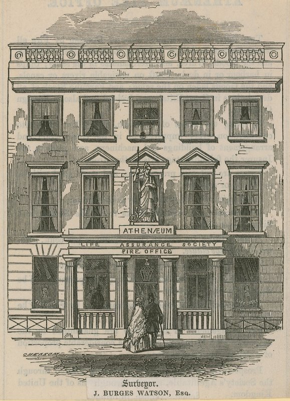 Athenaeum Life Assurance Society, Fire Office, London by English School