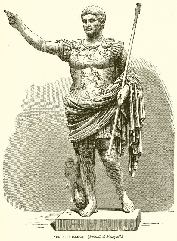 Augustus Caesar (Found at Pompeii) by English School