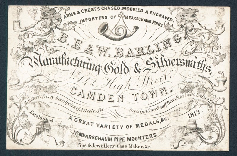 B E & W Barling, manufacturing gold and silversmiths by English School