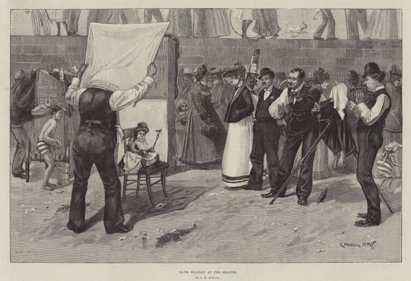 Bank Holiday at the Seaside by English School