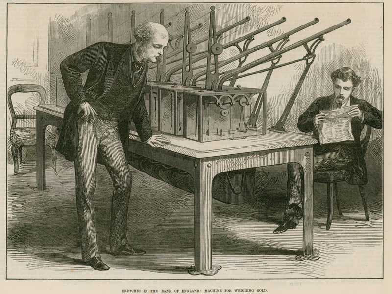 Bank of England, Machine for Weighing Gold by English School