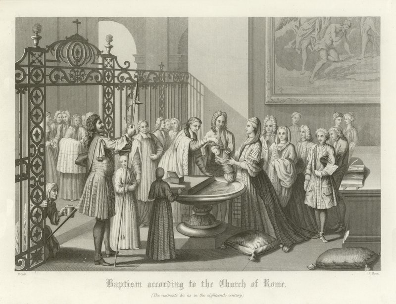 Baptism According to the Church of Rome, 18th Century by English School