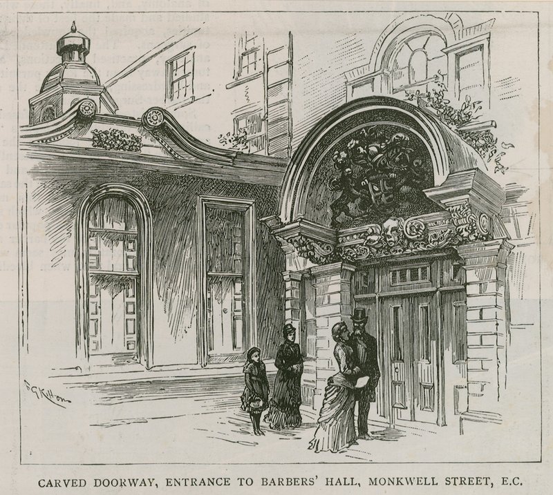 Barber Surgeons Hall, Monkwell Street, London by English School