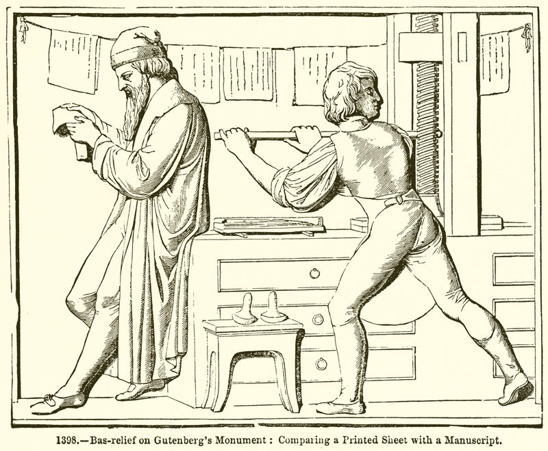 Bas-Relief on Gutenberg