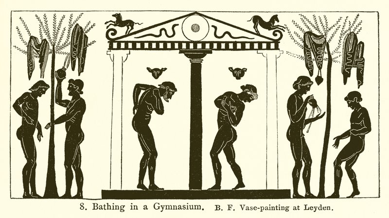Bathing in a Gymnasium by English School
