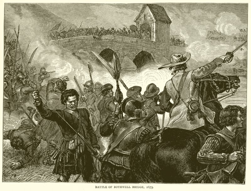 Battle of Bothwell Bridge, 1679 by English School