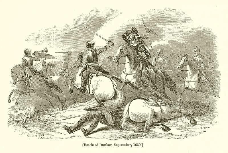 Battle of Dunbar, September, 1650 by English School