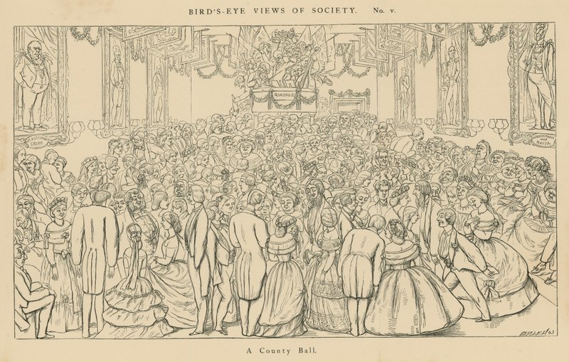 Birds-Eye Views of Society: A County Ball by English School
