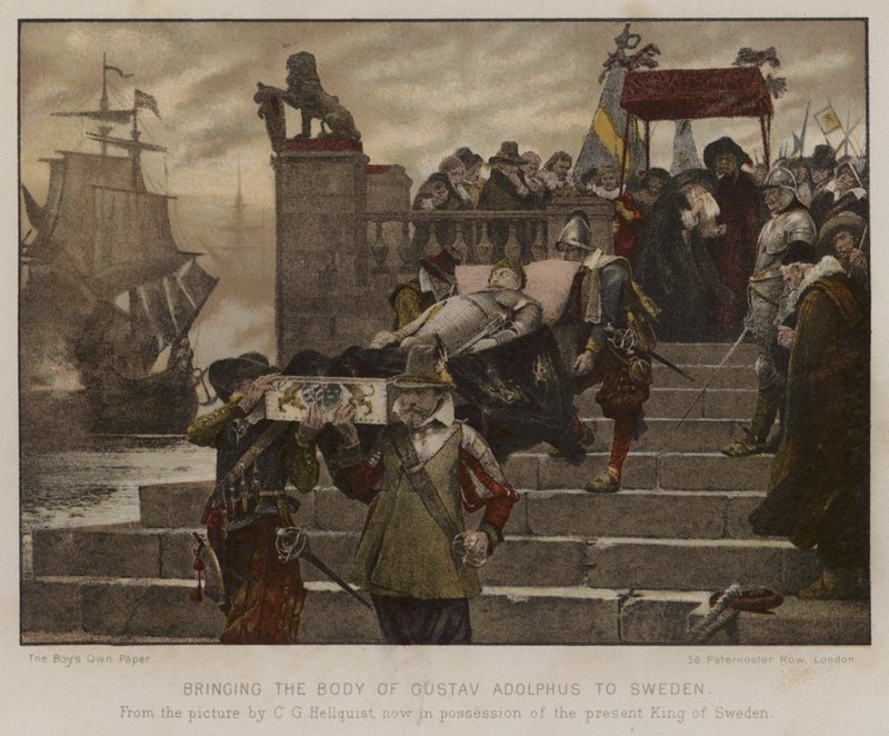 Bringing the Body of Gustav Adolphus to Sweden, 1632 by English School