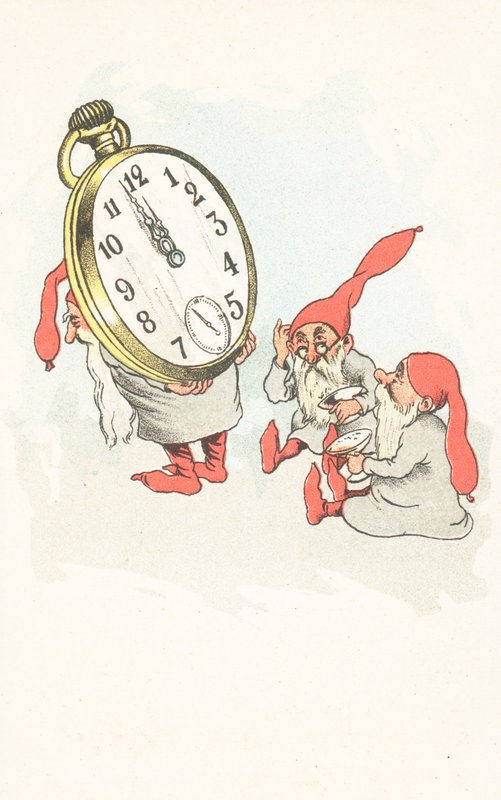 British New Year card by English School