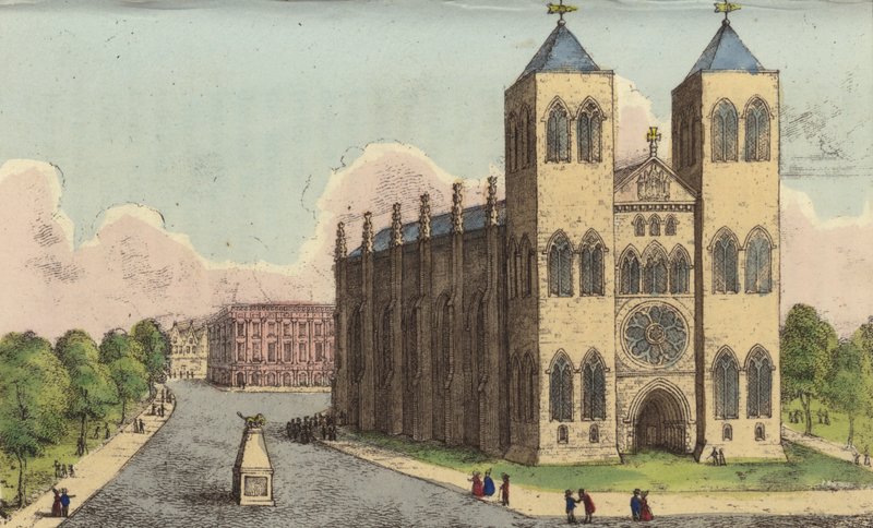 Brunswick Cathedral, Germany, final resting place of Queen Caroline, estranged wife of King George IV by English School