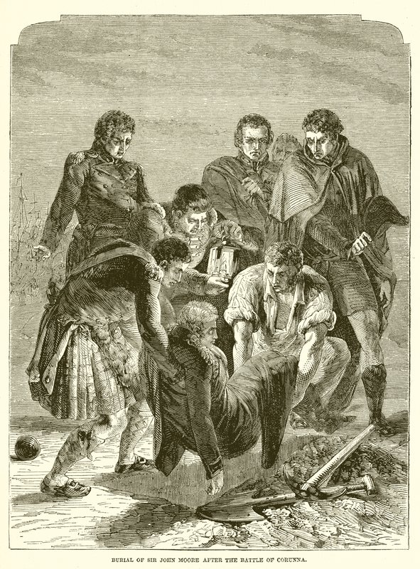 Burial of Sir John Moore after the Battle of Corunna by English School