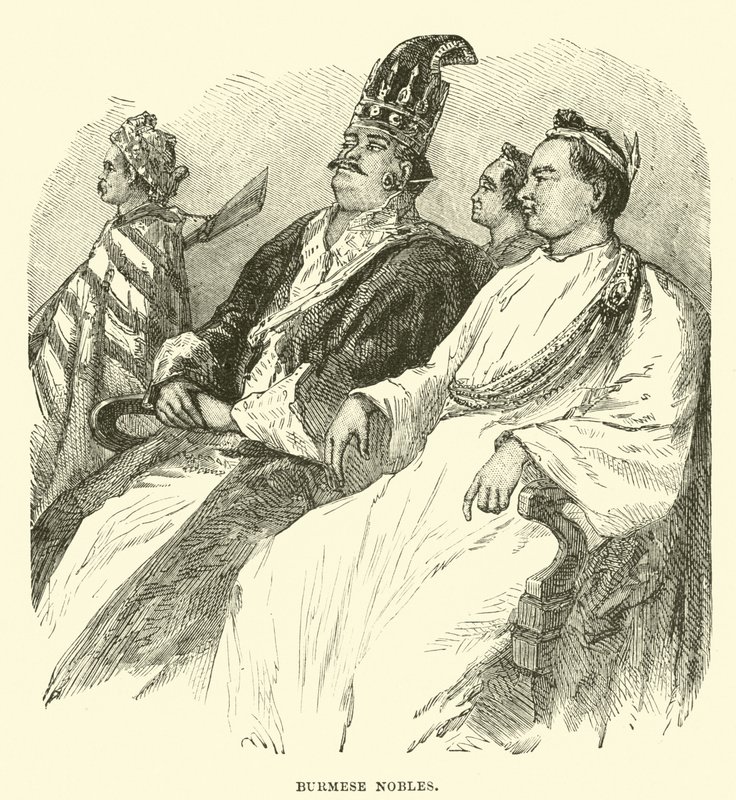 Burmese Nobles by English School