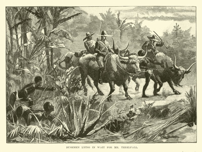 Bushmen Lying in Wait for Mr Threlfall by English School