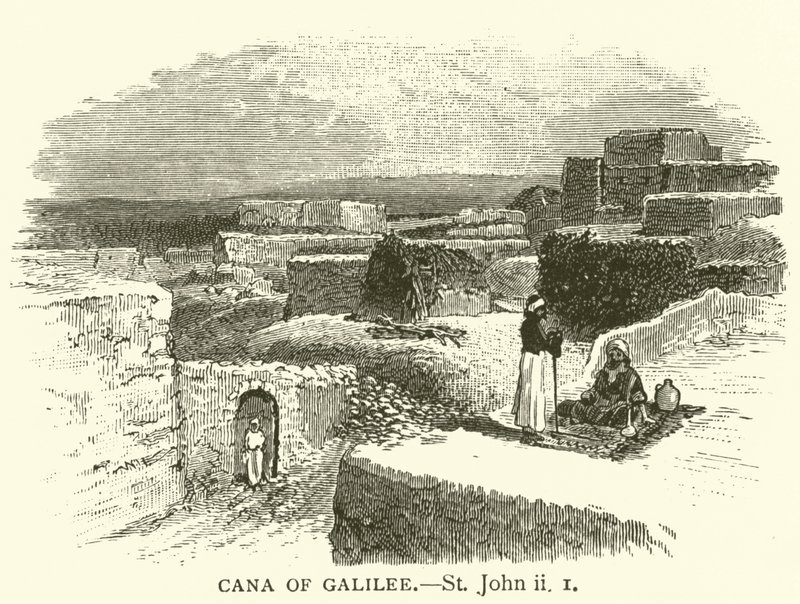 Cana of Galilee, St John, ii by English School