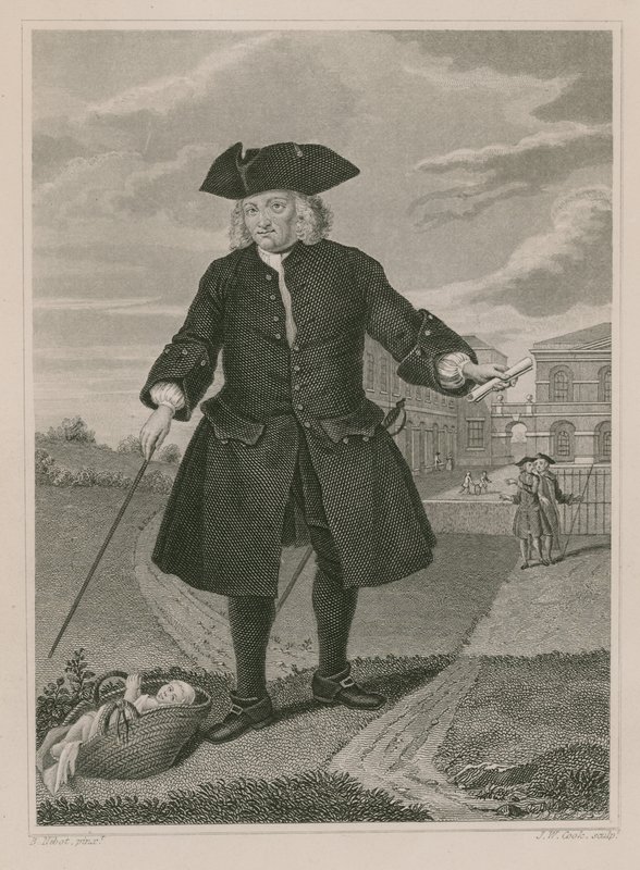 Captain Thomas Coram, Founder of the Foundling Hospital by English School