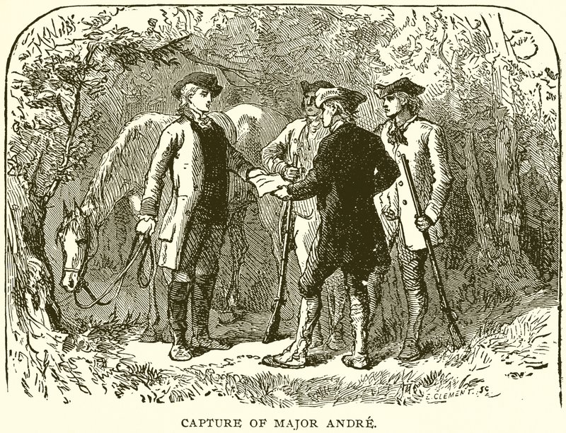 Capture of Major Andre by English School