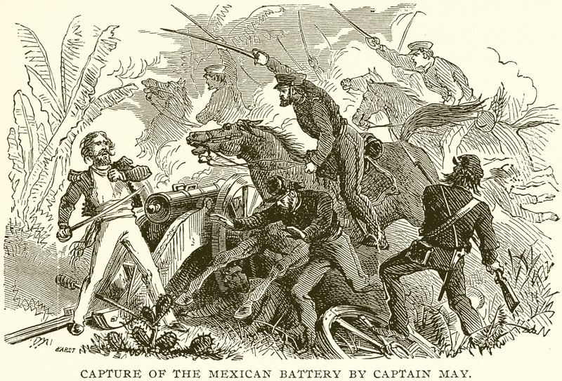 Capture of the Mexican Battery by Captain May by English School