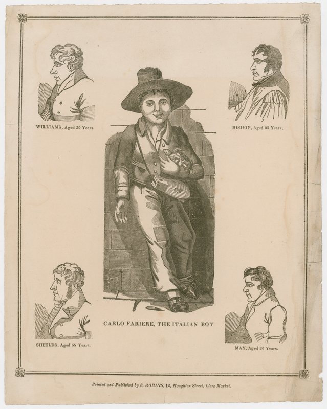 Carlo Fariere, the Italian Boy by English School
